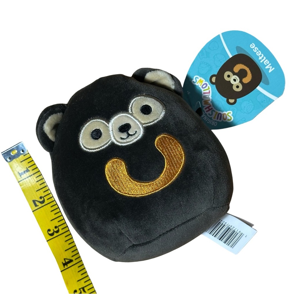 NWT Squishmallows 5" Malteze the Sun Bear Black Gold Wildlife